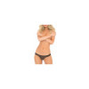 Tanga noir dentelle ouverture sur les fesses 